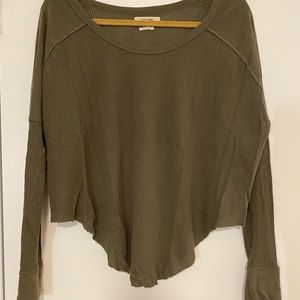Aritzia Waffle Lounge Top